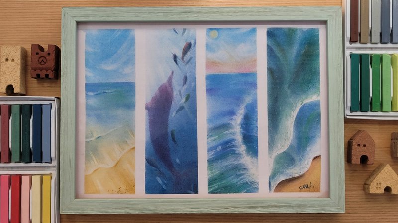 【海。四色 海洋四联幅】 - 海报/装饰画/版画 - 纸 