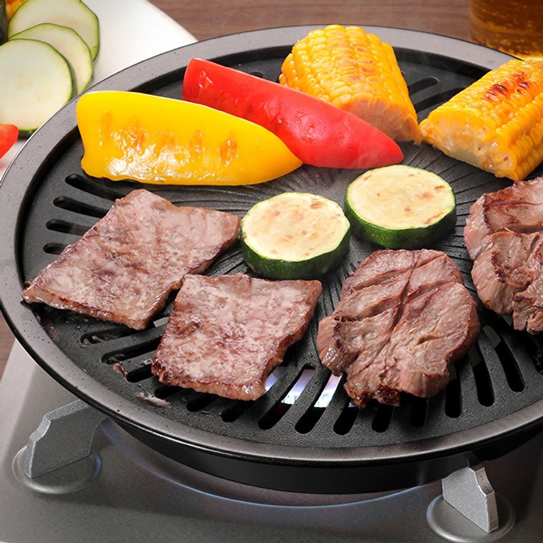 【Iwatani岩谷】日本烧肉不沾烤肉盘-27cm-小-圆型 - 露营用品 - 其他材质 