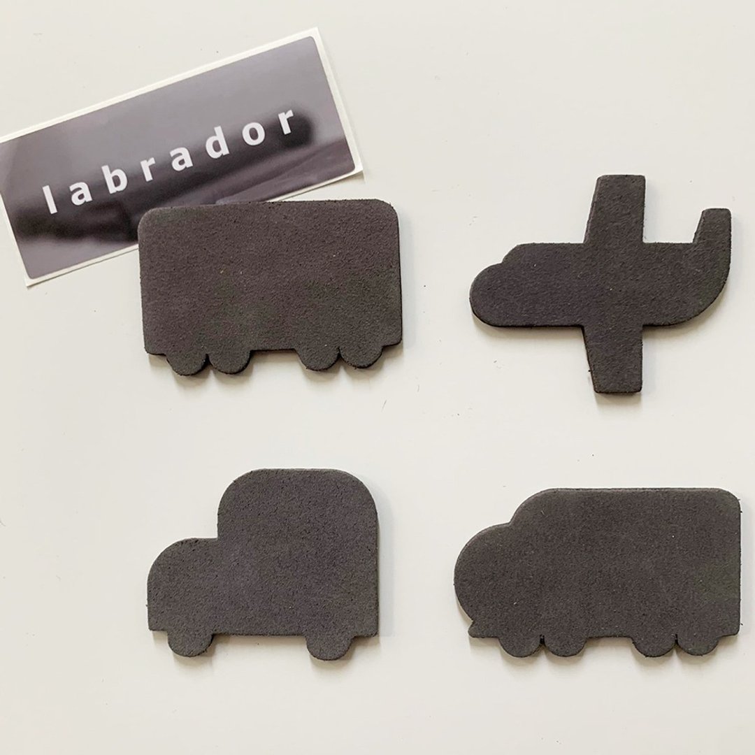 24H 出货 labrador 皮革磁铁 (两款) - 冰箱贴/磁贴 - 真皮 咖啡色