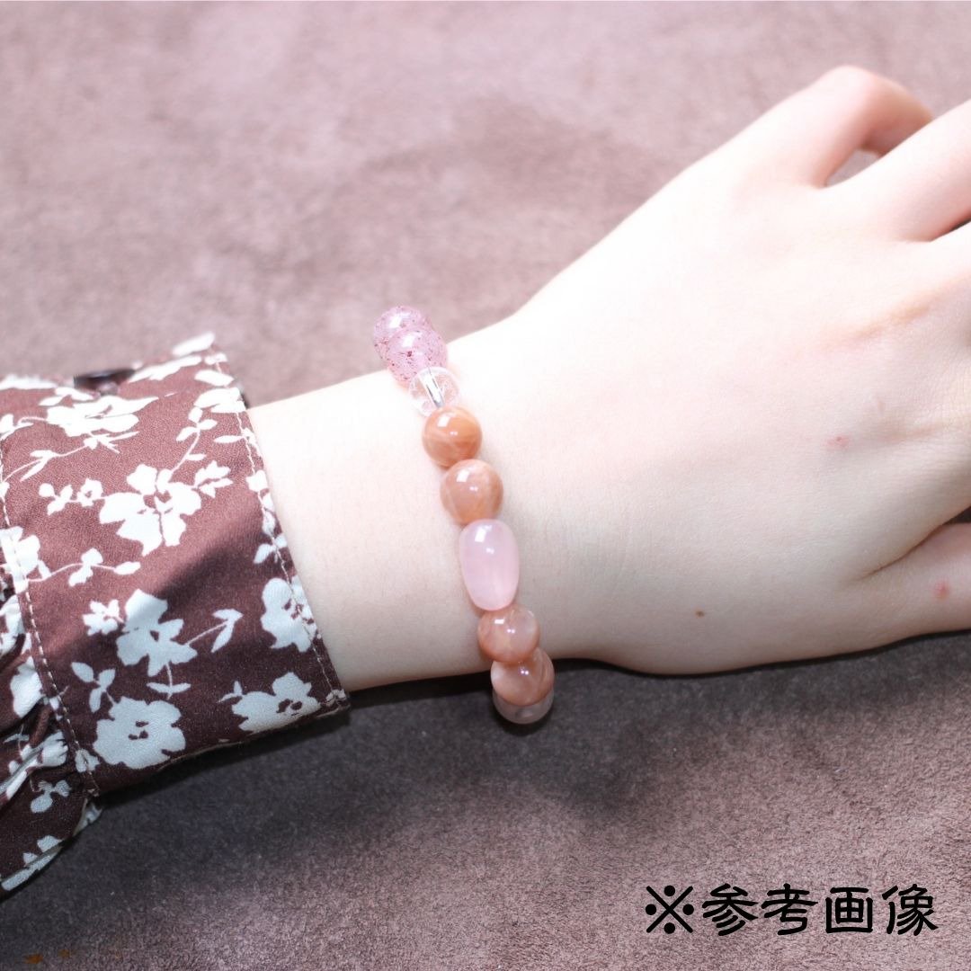 定制订制/樱色花环手链/手串/粉晶/白晶/天然/水晶/手作/020401 - 手链/手环 - 水晶 多色