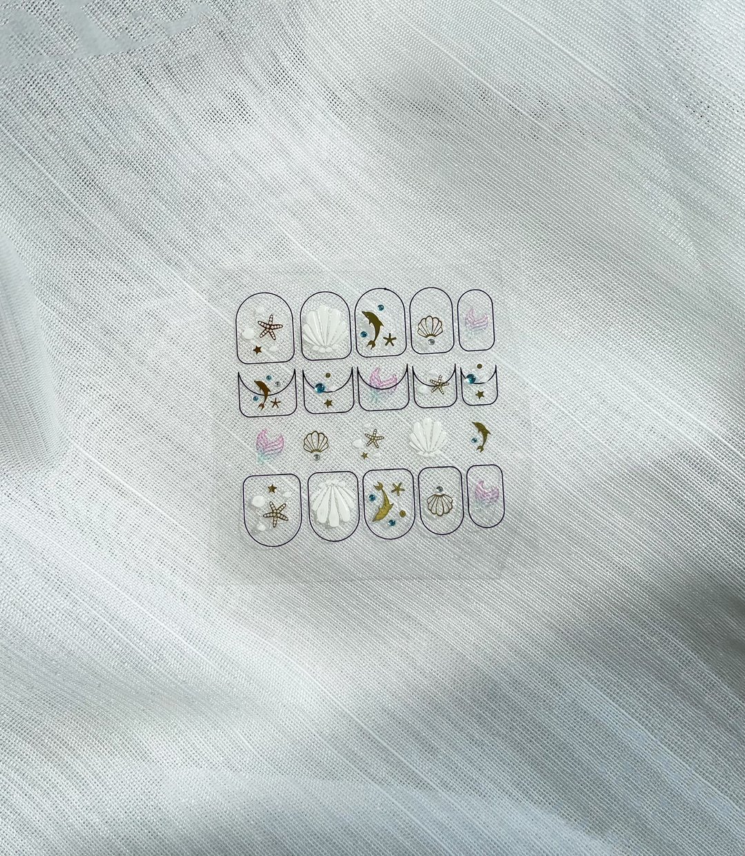 美甲造型小贴纸- T39 小美人鱼 Ariel - 其他 - 纸 金色