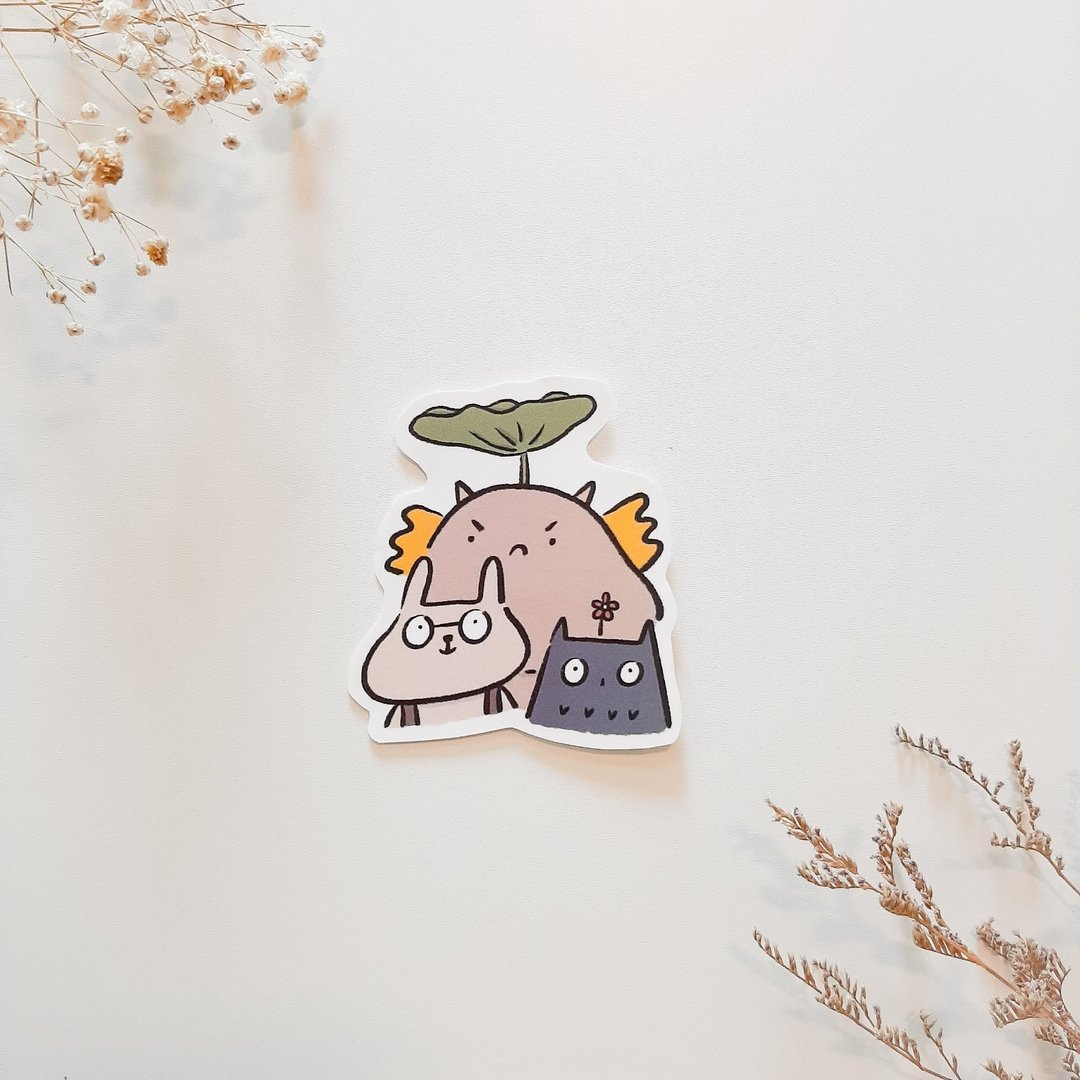 防水贴纸－勇敢去冒险 (大) - 贴纸 - 纸 多色