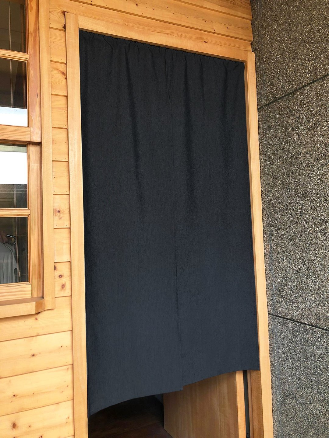 有机棉黑色日式中门帘 Organic Cotton - 门帘/门牌 - 棉 黑色