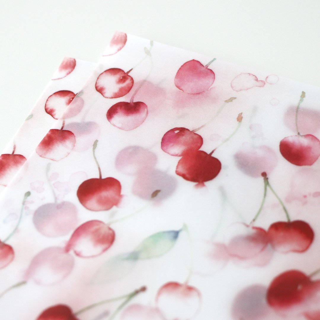 cherry soda tracing paper - 其他 - 纸 红色