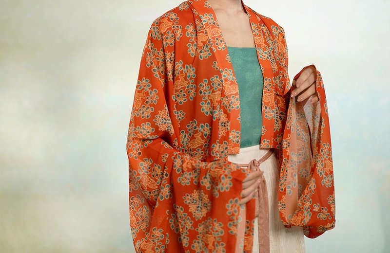 【鹿鸣】新中式复古/法门寺披衫 - 女装上衣 - 聚酯纤维 多色