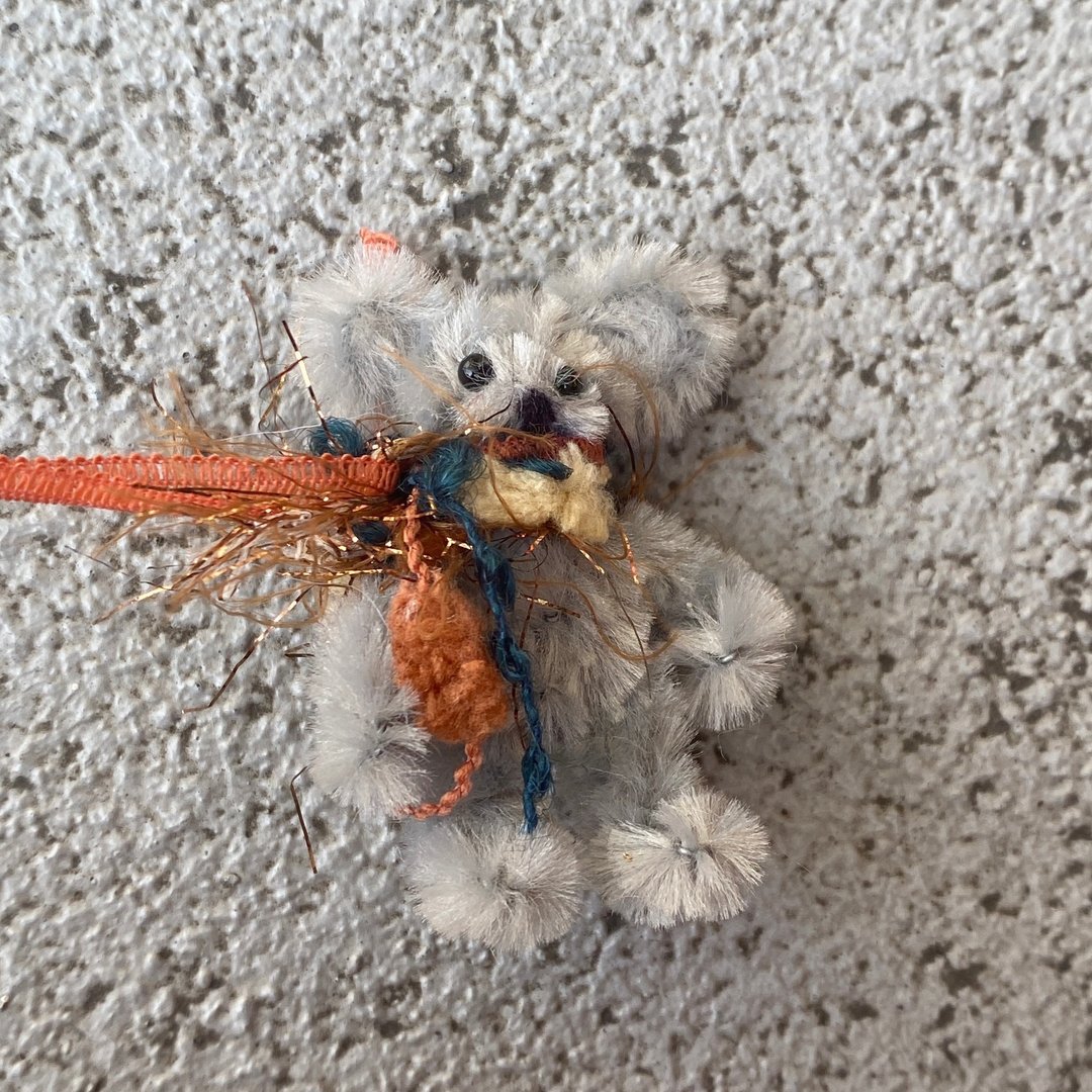 缤纷小熊 5cm bear灰色-毛根扭扭棒手作 - 其他 - 其他材质 灰色