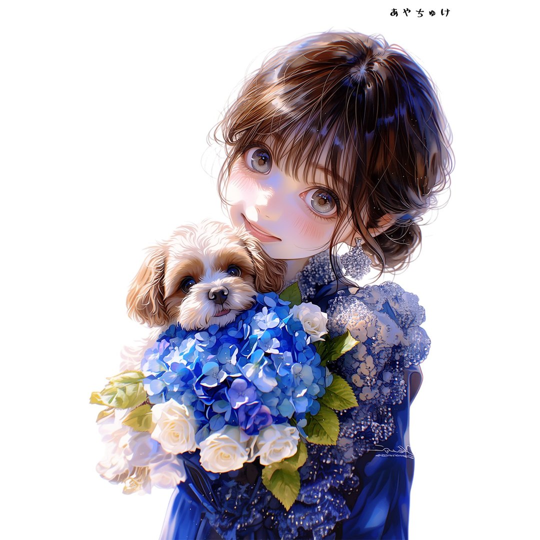 【4 月新品 3】07-120-0141 人物贴纸 春日女孩与动物 - 贴纸 - 纸 
