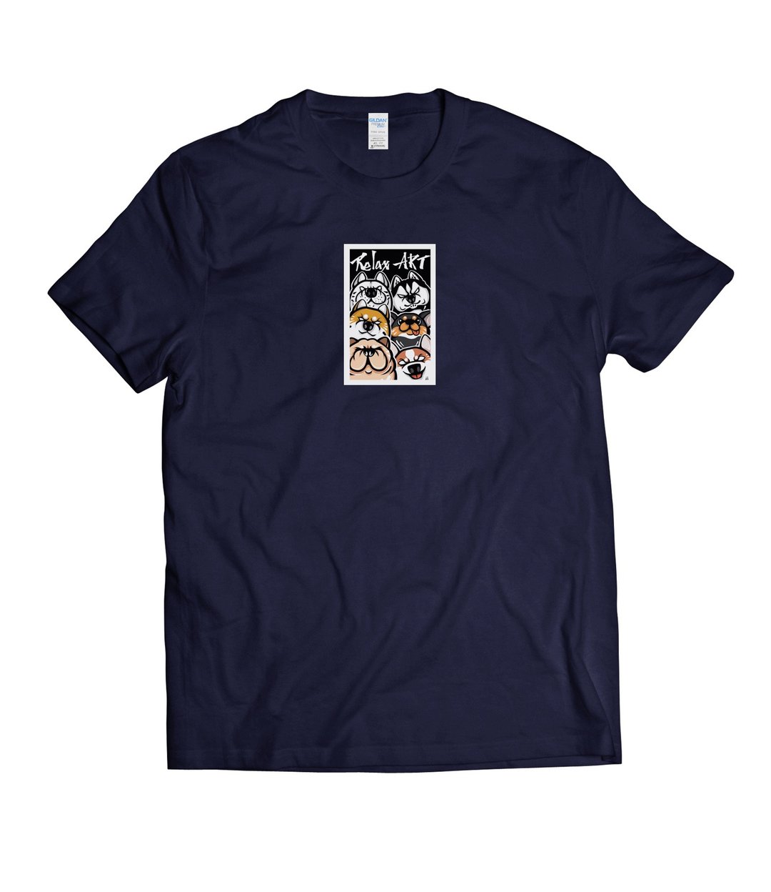 灵魂凝视-T-shirt 白/黑/灰/藏青 - 男装上衣/T 恤 - 棉 多色