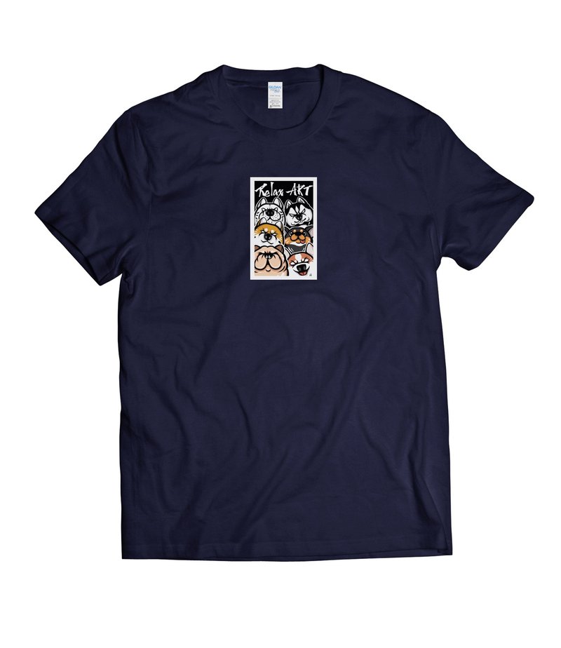 灵魂凝视-T-shirt 白/黑/灰/藏青 - 男装上衣/T 恤 - 棉．麻 多色
