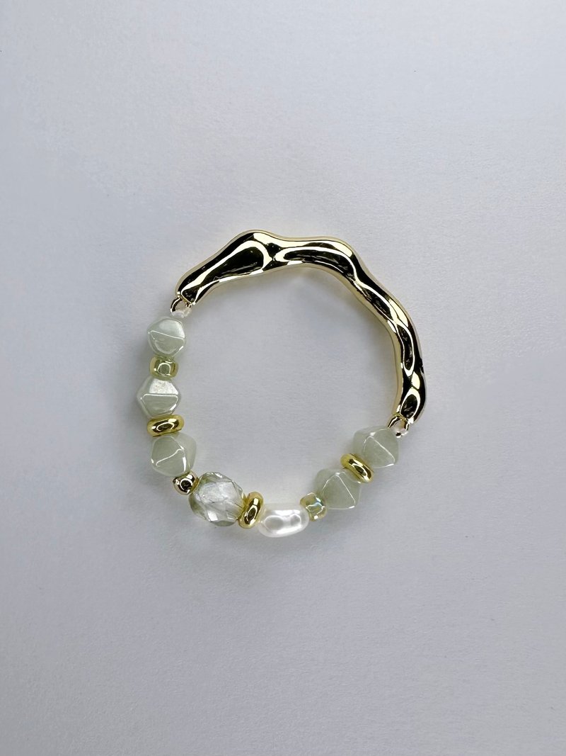 捷克珠戒指 - 戒指 - 其他金属 