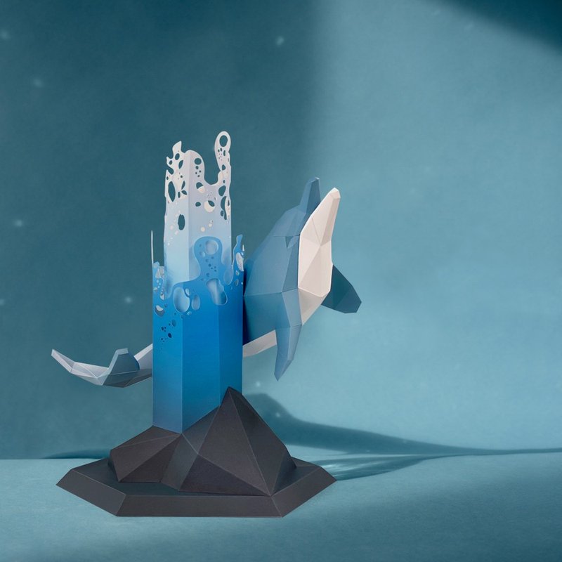 纸模型-海洋动物.免裁切 - 木工/竹艺/纸艺 - 纸 