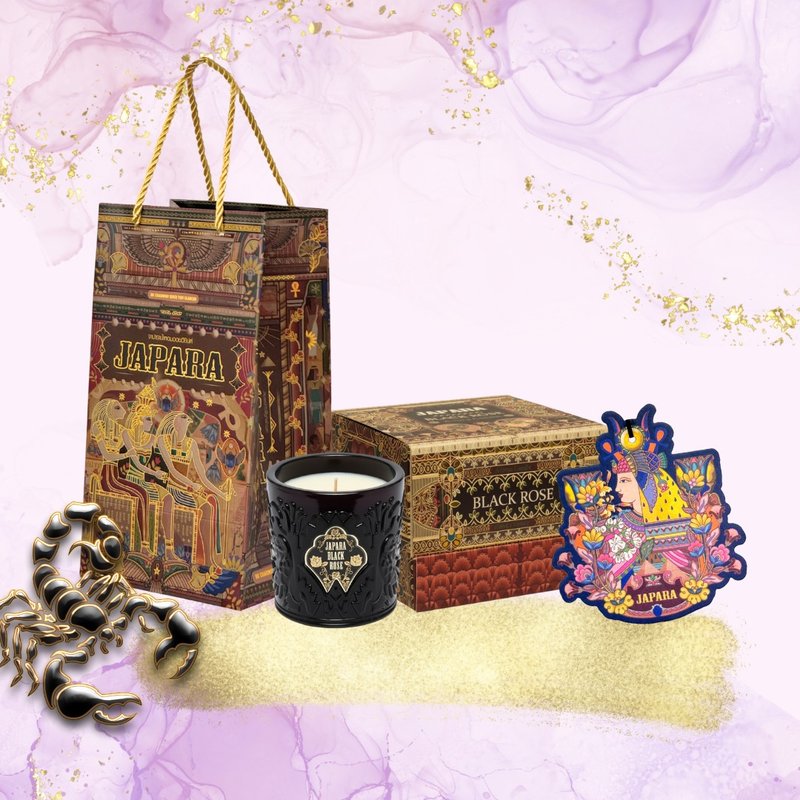 【天蝎座生日礼】黑玫瑰蜡烛丨60g 香氛蜡烛 放松舒服香味 - 蜡烛/烛台 - 其他材质 