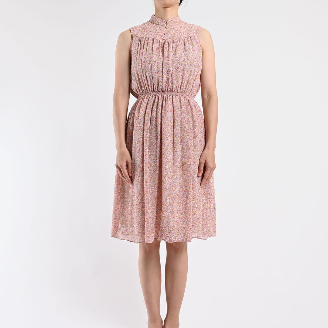 古着洋装 / 日本洋装 / Vintage Dress - 洋装/连衣裙 - 其他材质 粉红色