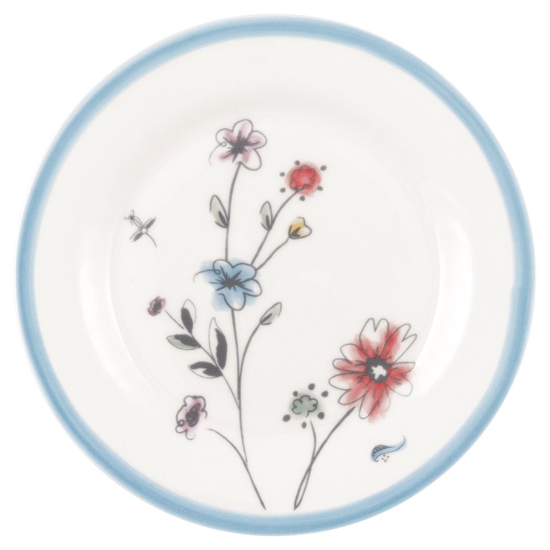 【新品】丹麦Greengate Venissa white 餐盘20.2cm - 盘子/餐盘/盘架 - 陶 多色