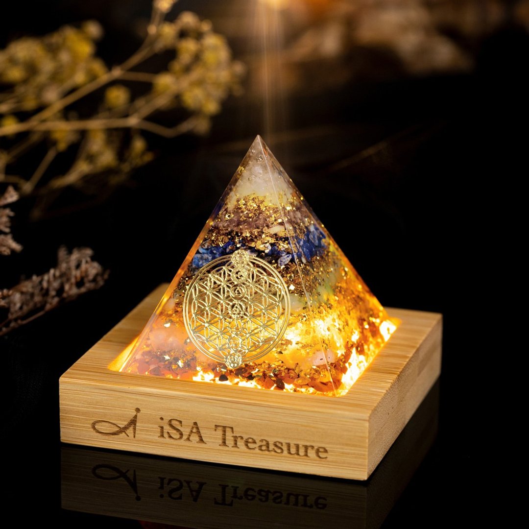 奥根金字塔组 (赠iSA独家定制灯座) - 摆饰 - 水晶 多色