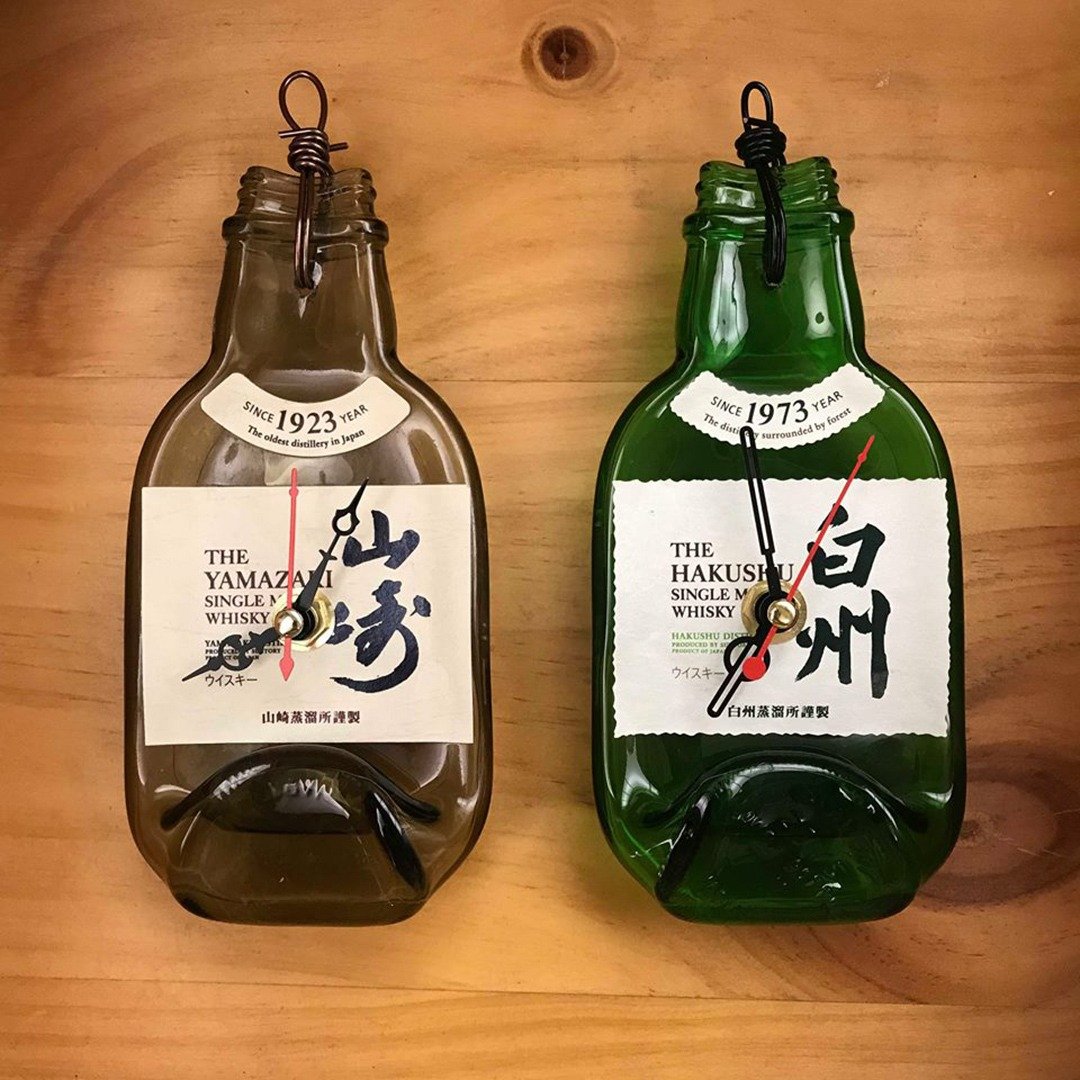 限量 山崎 白州 200ML 时钟 - 时钟/闹钟 - 玻璃 