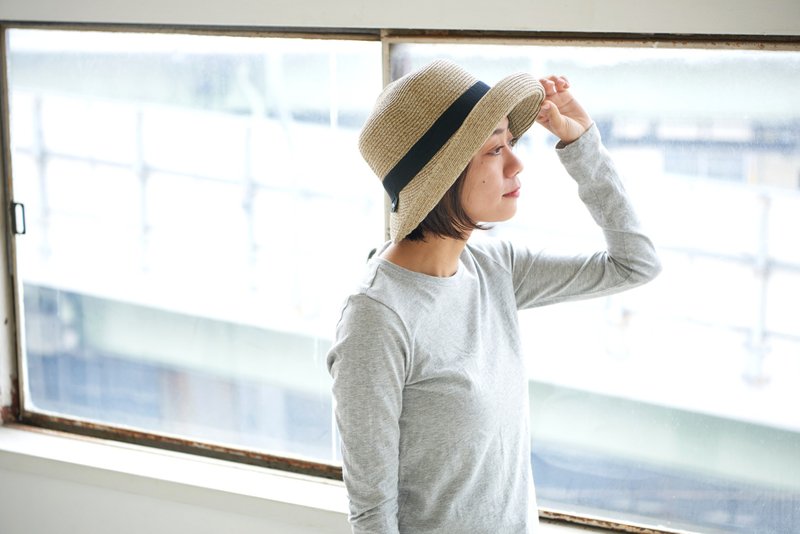 女性夏日遮阳帽，抗 UV 99%，可机洗，草编遮阳帽，Large Medium - 帽子 - 聚酯纤维 