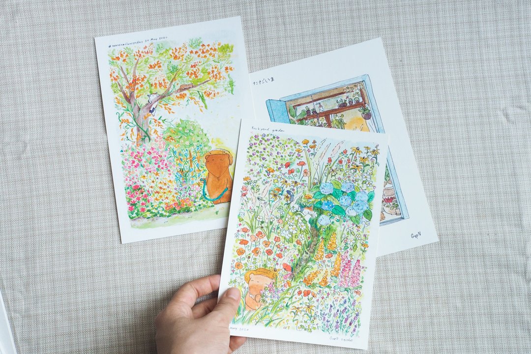 Watercolor painting of Phi Mee Lapod for decorating the room. - 海报/装饰画/版画 - 纸 多色