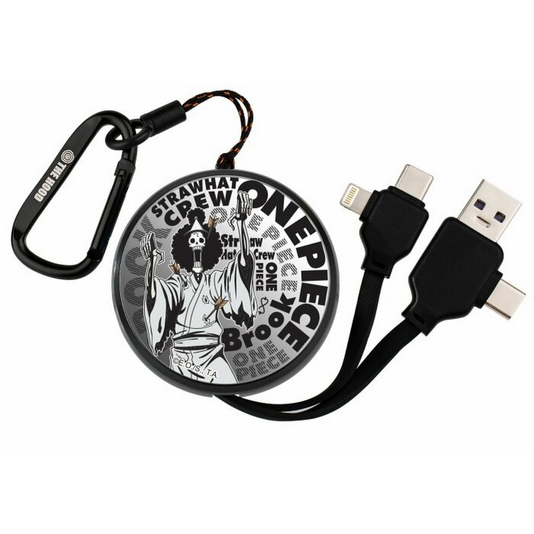 海贼王ONE PIECE布鲁克PD快充多合一伸缩镜面充电线便携可伸缩式 - 充电宝/传输线 - 其他材质 白色