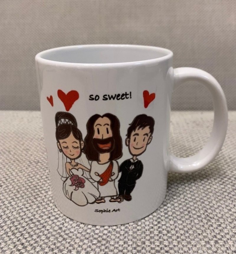 苏妃艺术 我们结婚了 马克杯 咖啡杯 手绘质感 结婚礼物 marry - 咖啡杯/马克杯 - 瓷 