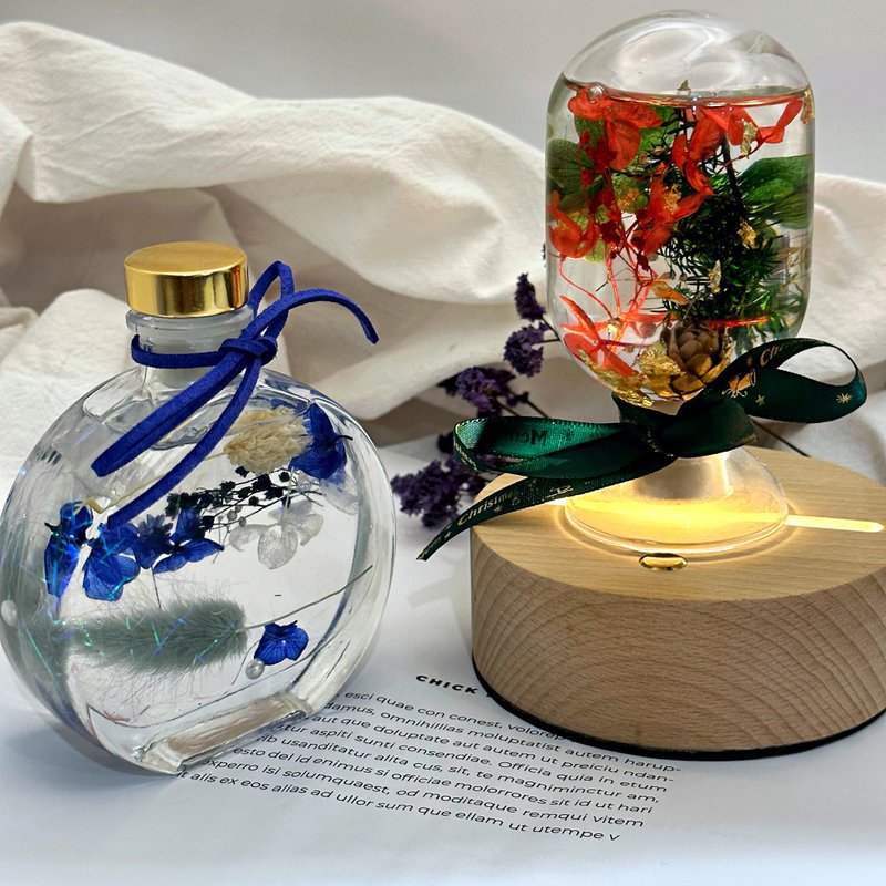 浮游花材料包/手作diy/教师节礼物/生日礼物/圣诞节/交换礼物 - 干燥花/捧花 - 植物．花 