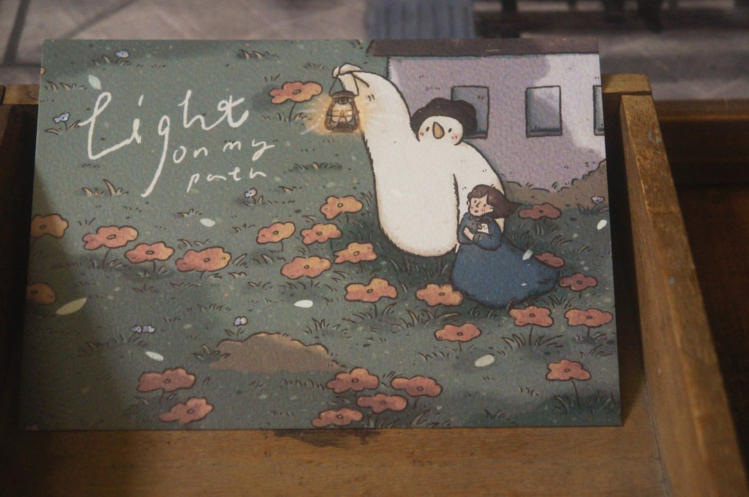 light on my path _ 明信片 - 卡片/明信片 - 纸 绿色