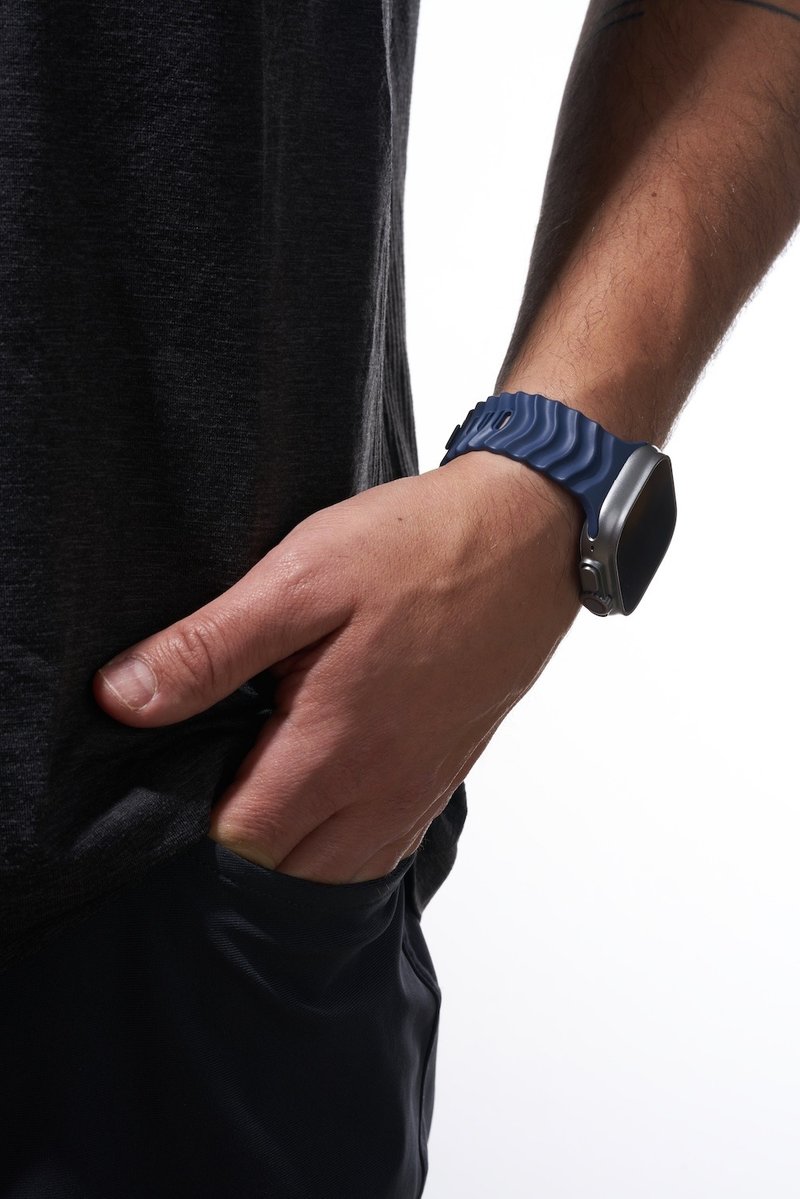 FKM氟橡胶表带 | 适用Apple Watch iWatch Ultra透汗透气舒适 - 表带 - 铝合金 