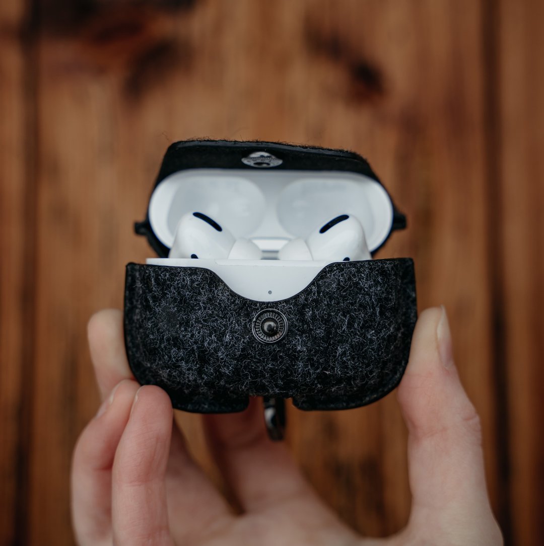 AirPods Pro 保护套  苹果无线蓝牙耳机套  Appple耳机保护套 - 耳机收纳 - 羊毛 灰色