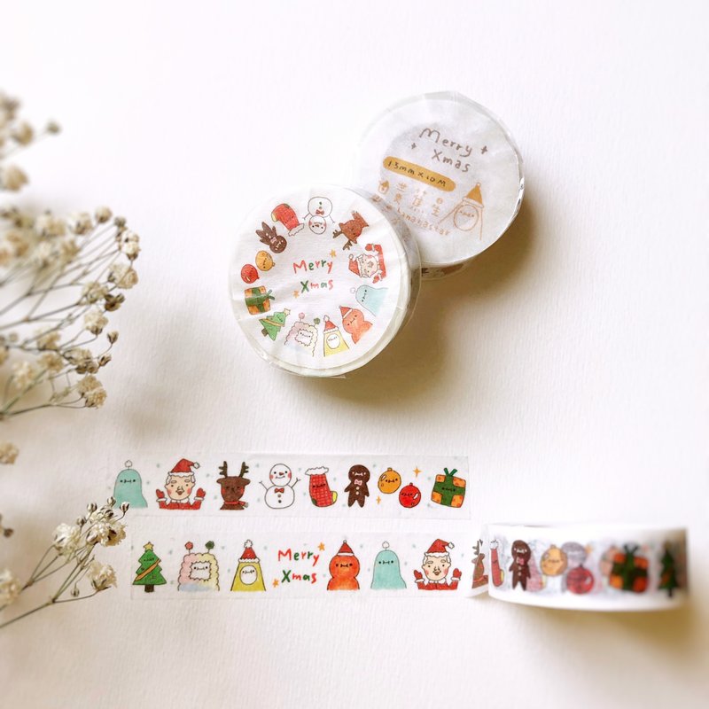 黄蕉星的圣诞纸胶带 - 纸胶带 - 纸 红色