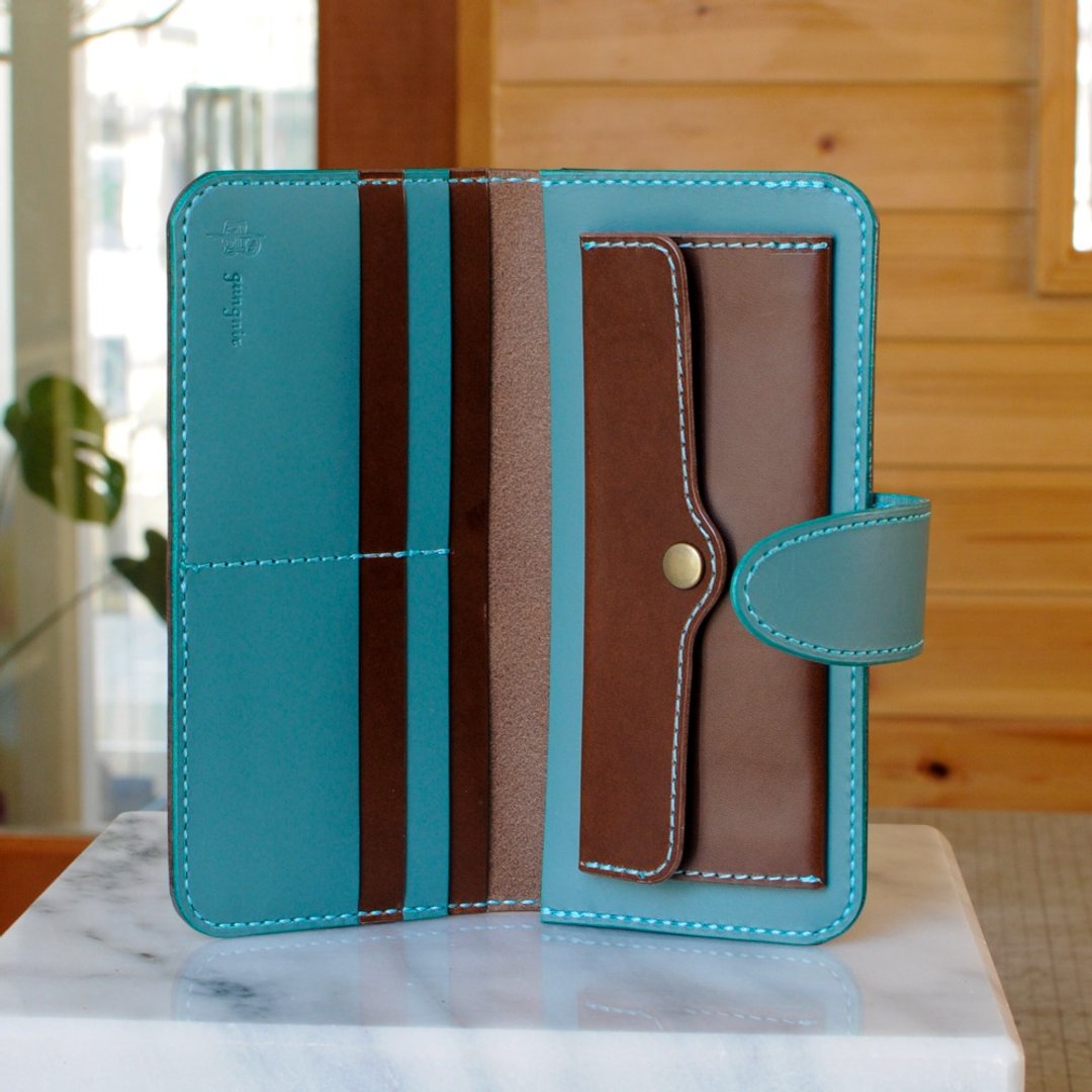 Simple long wallet B No.10 Buttero - 皮夹/钱包 - 真皮 多色