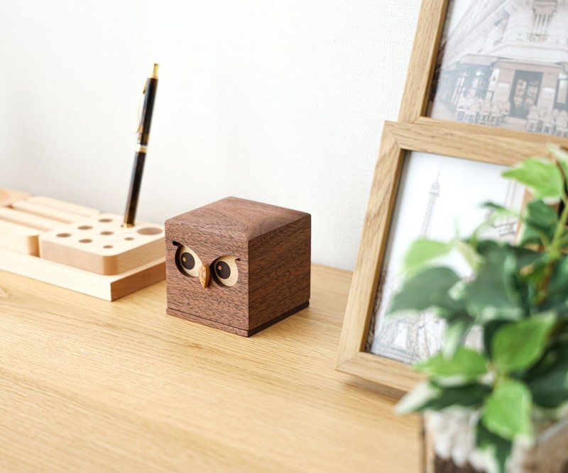 旭川工艺 吉冈俊哉 猫头鹰小盒子 - 收纳用品 - 木头 