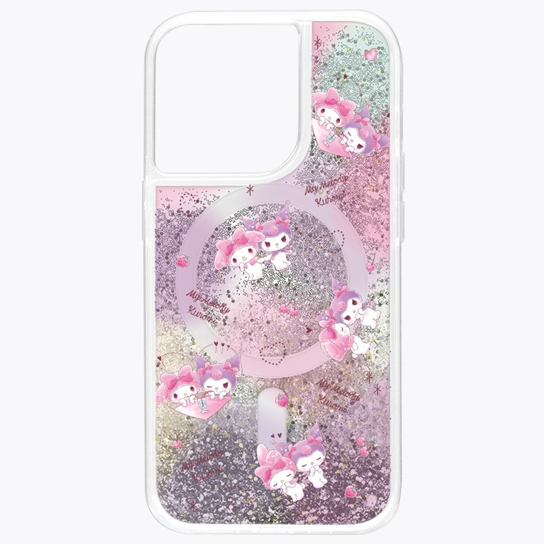 酷洛米 银色流沙款 磁吸版 防摔壳 iPhone 16 15 14 13 Pro Max - 手机壳/手机套 - 环保材料 银色