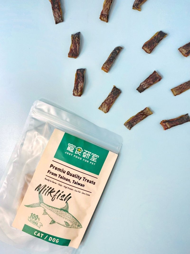 宠食研室　手作原型肉肉零食　台湾现捞海味　QQ胶原虱目鱼皮 - 猫罐头/鲜食 - 新鲜食材 蓝色