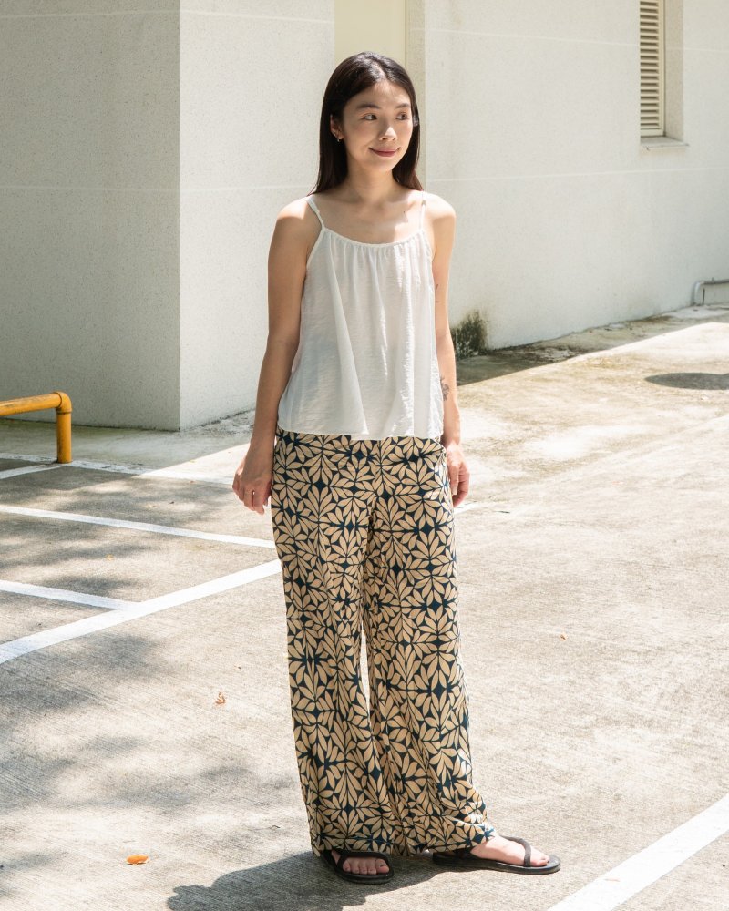 印度盖染工艺纯棉 女生长裤 － 月桂绿 - 女装长裤 - 棉．麻 多色