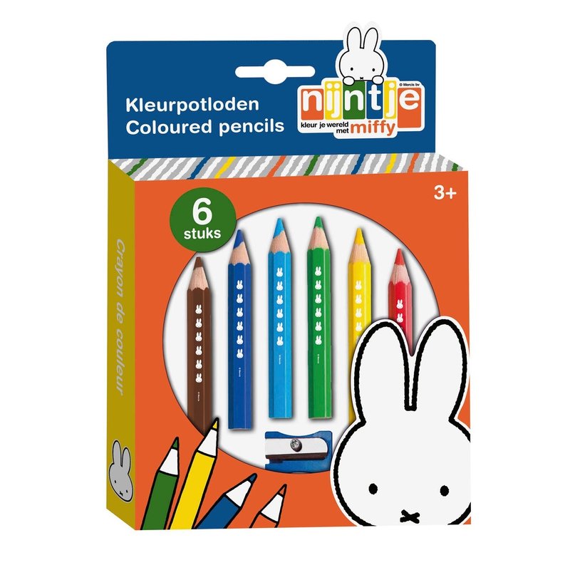 Miffy 米飞儿木颜色笔 - 铅笔/自动铅笔 - 木头 多色