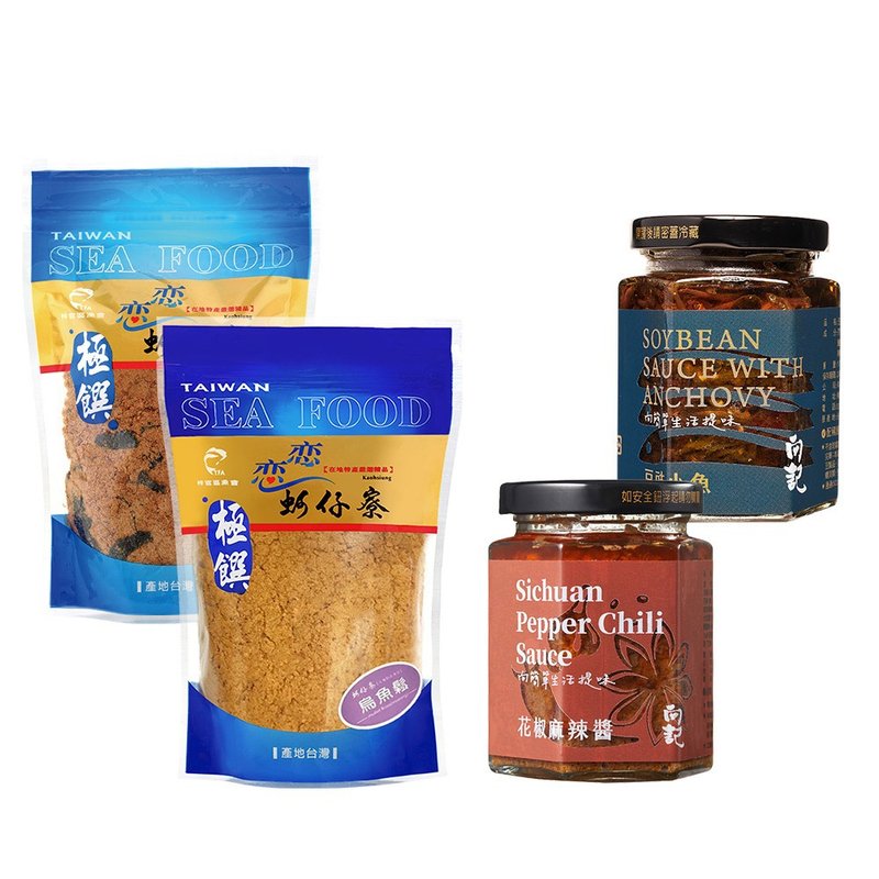 【真汇吃严选】米食粥品超级配四入组 - 酱料/调味料 - 塑料 蓝色
