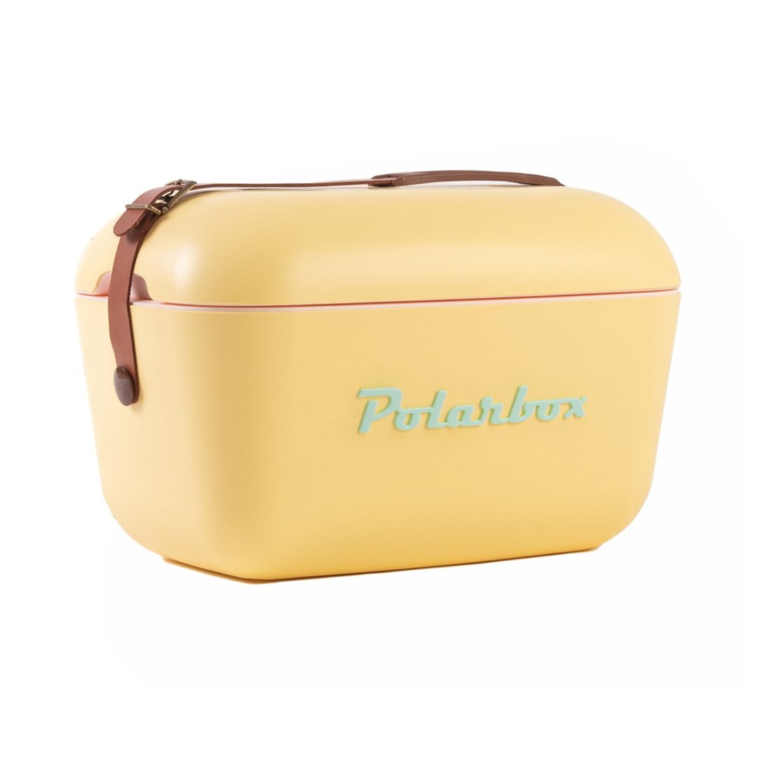 西班牙 Polarbox 12L复古经典露营野餐保冰盒-马德里起司黄 - 露营用品 - 塑料 黄色