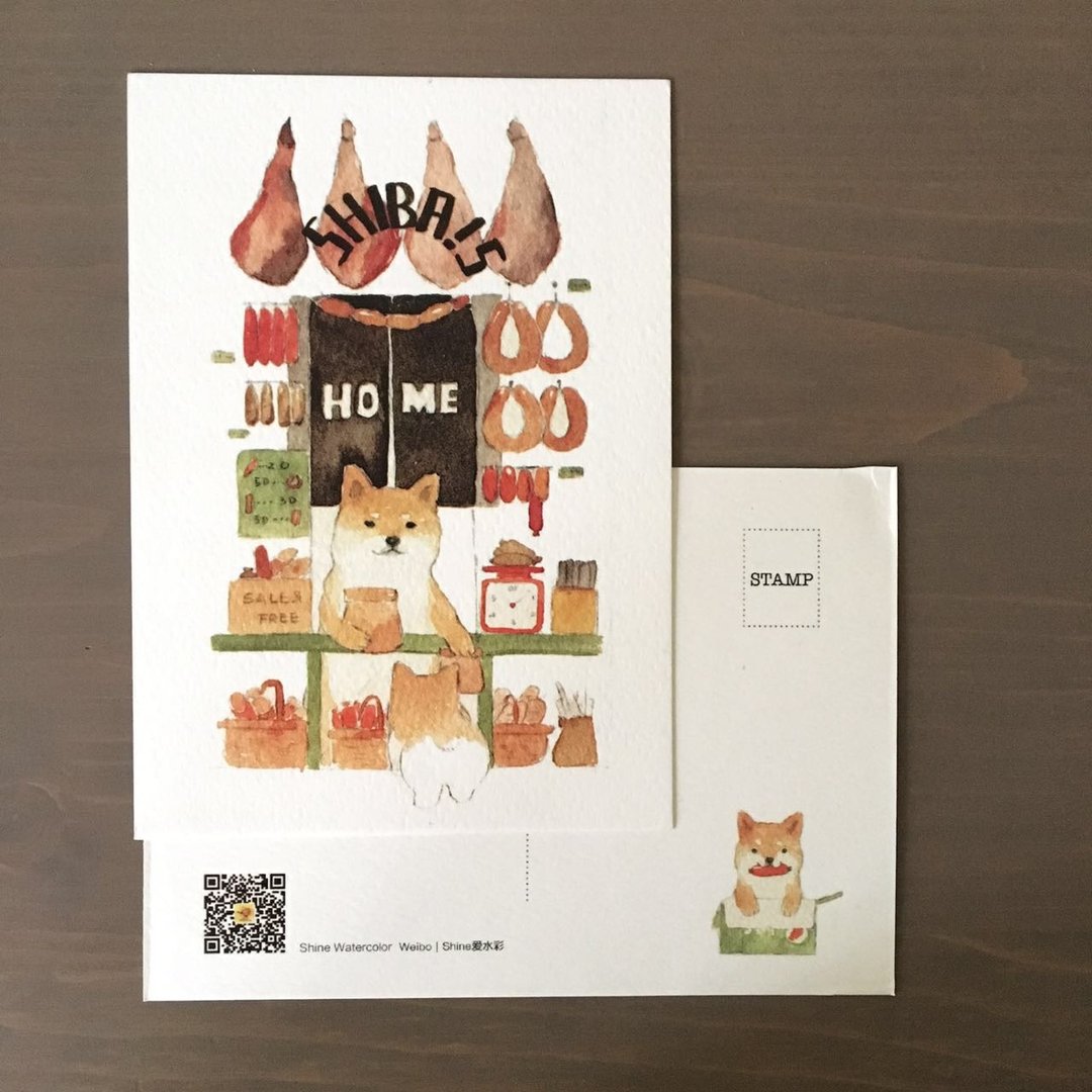 小动物商店街明信片套装12枚入 - 卡片/明信片 - 纸 