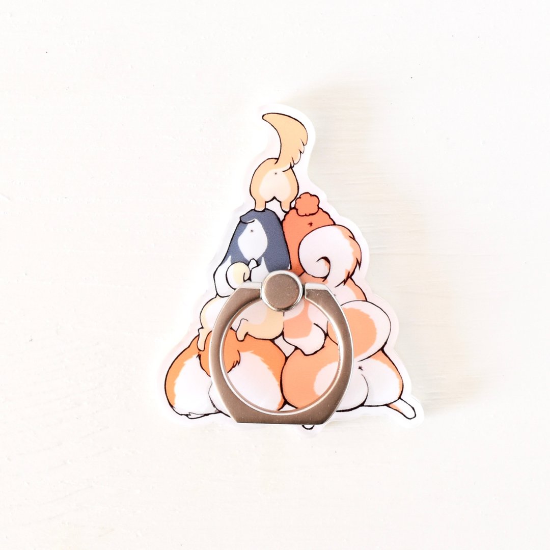 The dog's bum Smartphone ring - 手机配件 - 压克力 多色