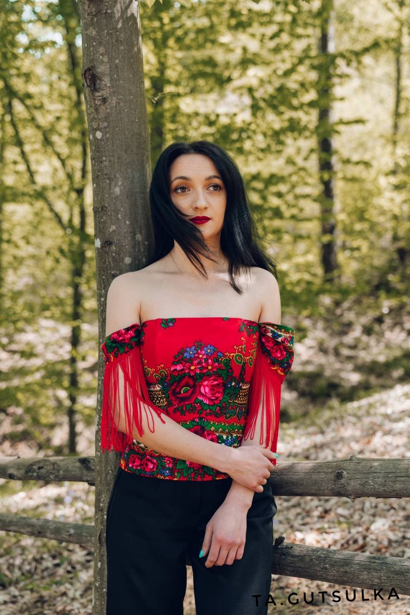 embroidered shirt, embroidered corset, traditions in the present - 其他 - 其他材质 