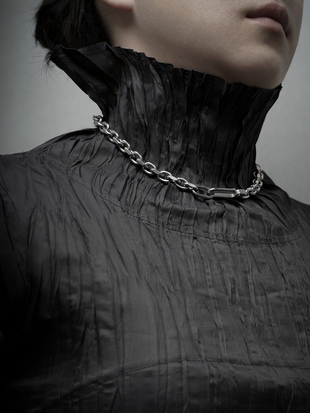 Framework Chain Bracelet 钢制项链_钢色 - 项链 - 不锈钢 银色