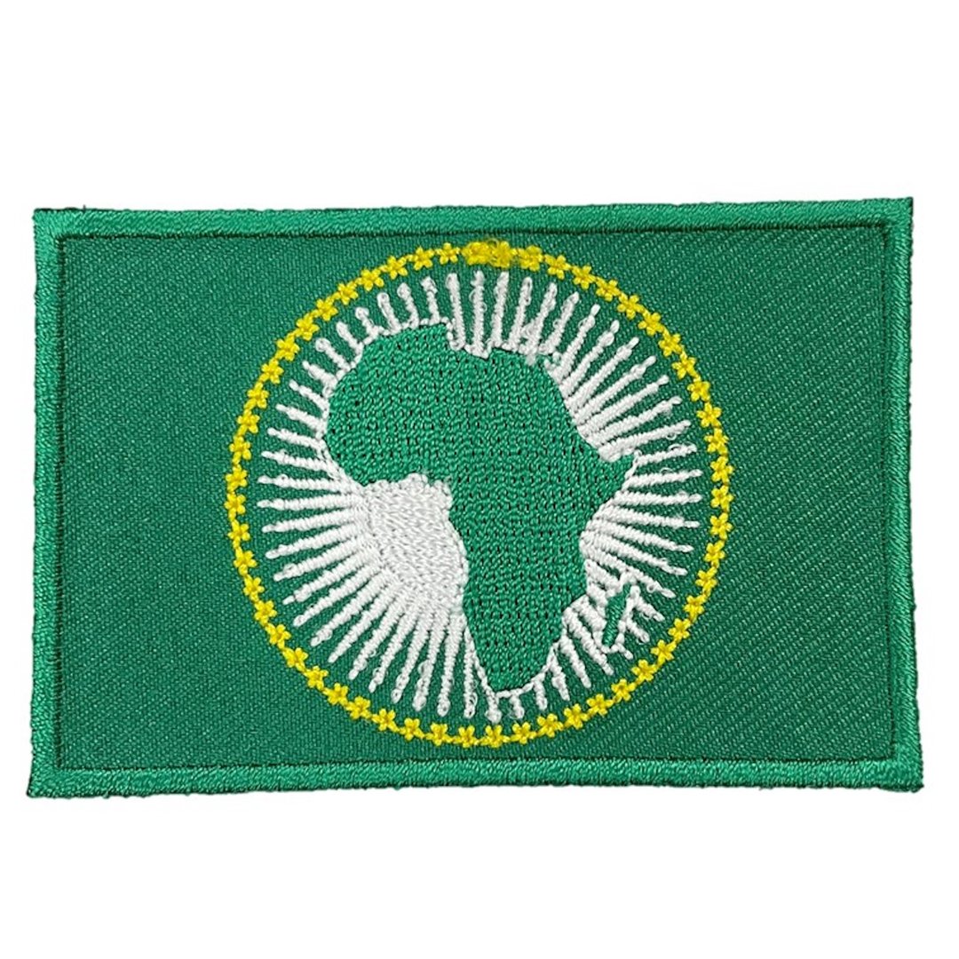 非洲联盟旗 补丁贴 烫布贴 徽章 识别章 背包贴 烫贴 徽章 Africa - 徽章/别针 - 绣线 多色