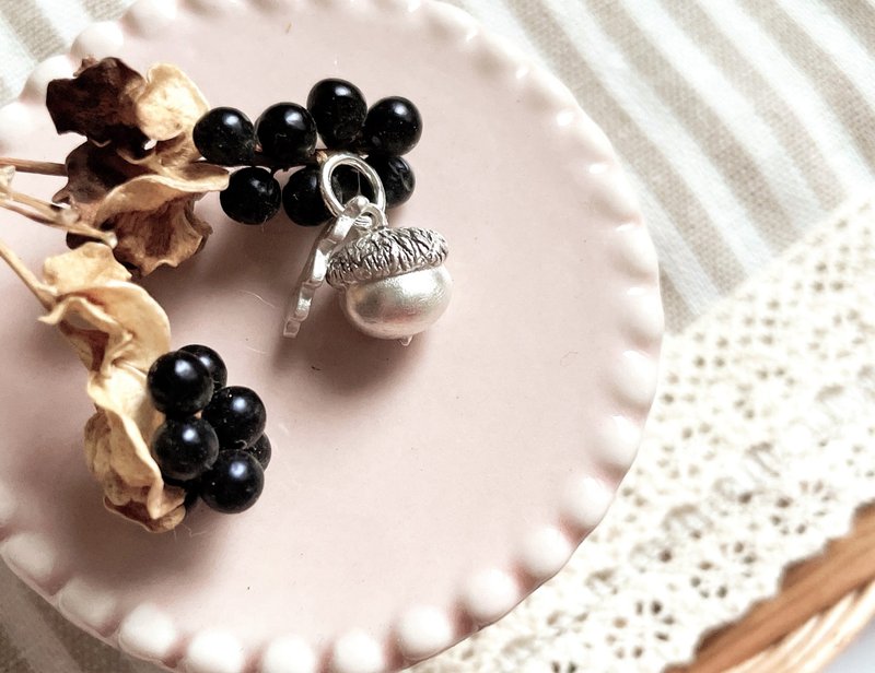 台北龙山寺站~橡果橡果~项链/手链~纯银黏土/手作体验课程 - 金工/饰品 - 纯银 