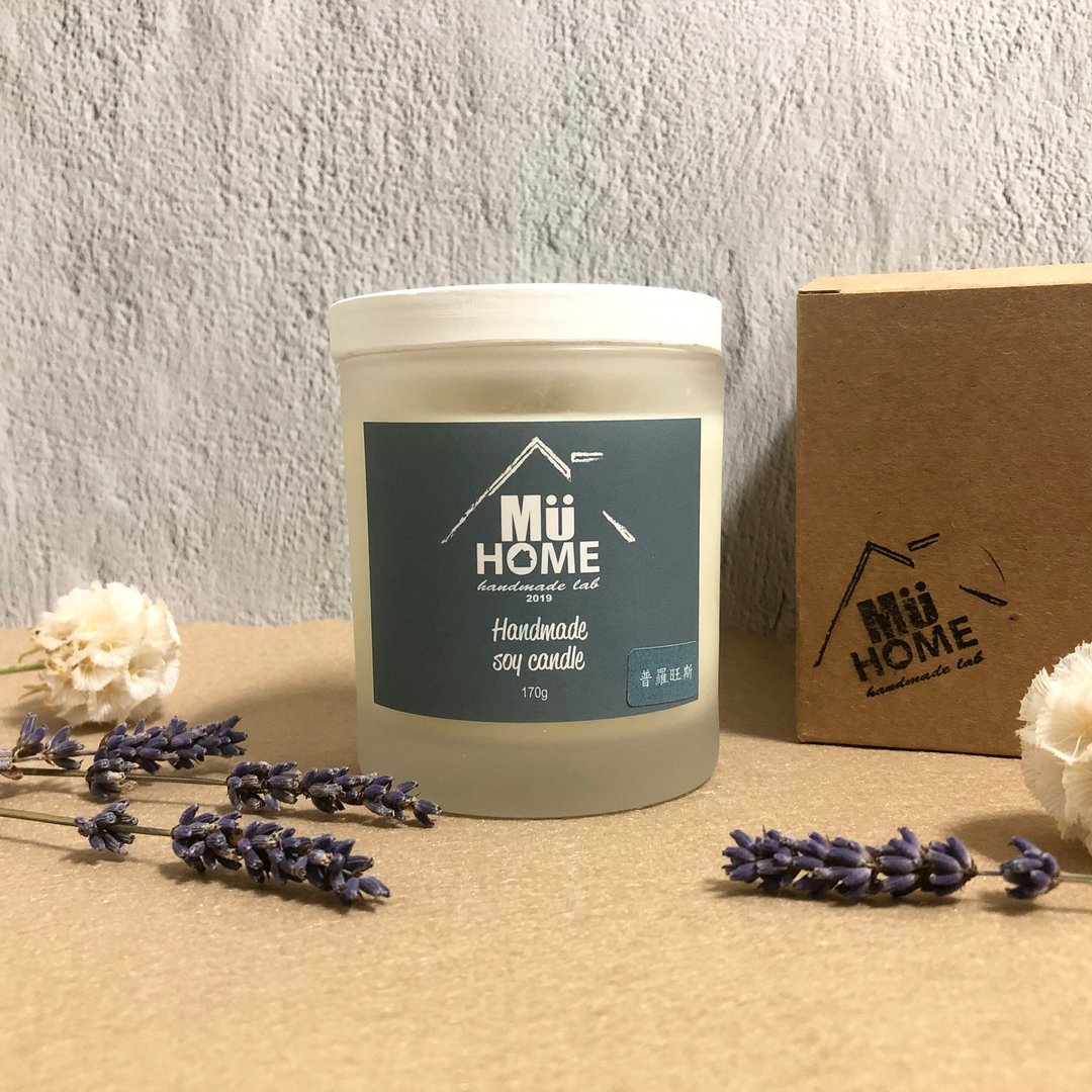 香氛大豆蜡烛 170克 附扩香石杯盖 纯手工制 - 蜡烛/烛台 - 蜡 