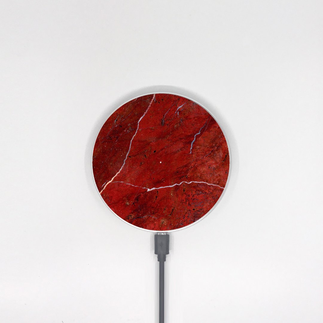 深红色大理石纹10W手机无线充电板 Wireless Charger -238 - 手机充电及周边 - 其他材质 红色
