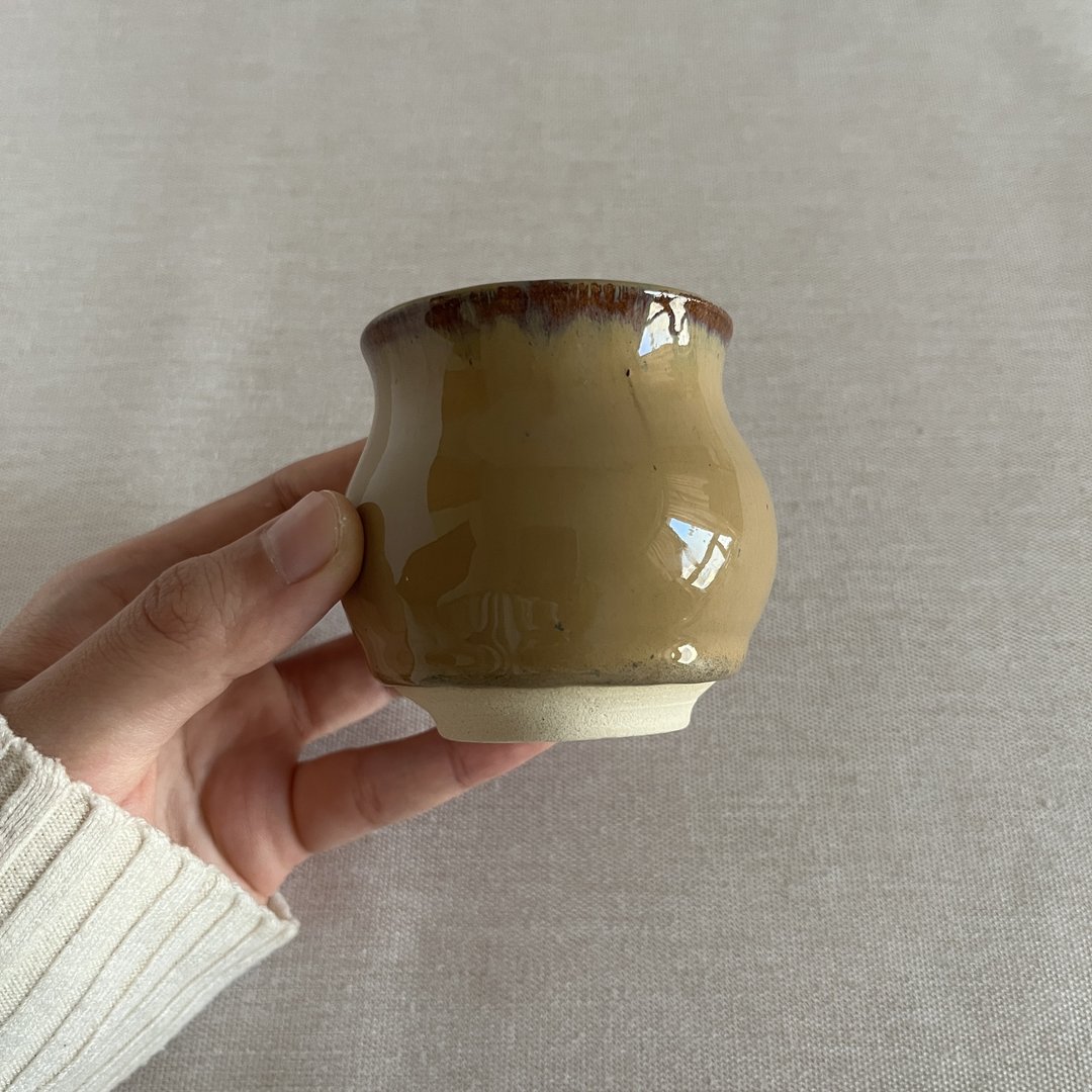 土星。手工陶瓷盆栽 花器 陶艺花盆 盆栽 陶盆 陶器 新年礼物 - 植栽/盆栽 - 陶 咖啡色