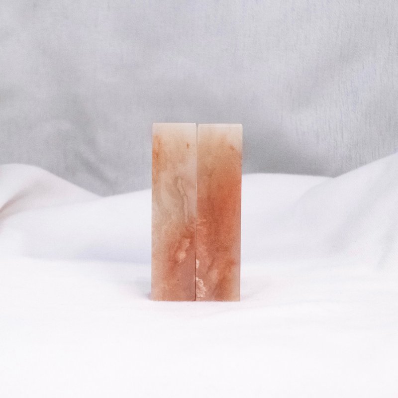 爱你一万年 / 宝泥斋定制结婚/情人对章 - 精品老挝石 - 印章/印台 - 石头 粉红色