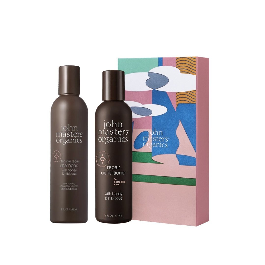 John masters organics 蜂蜜木槿花赋活洗发护发组 含礼盒 - 洗发用品 - 浓缩/萃取物 