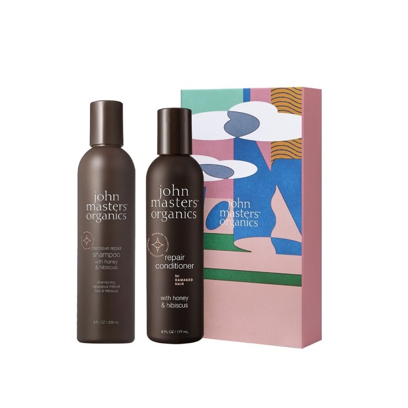 John masters organics 蜂蜜木槿花赋活洗发护发组 含礼盒 - 洗发用品 - 浓缩/萃取物 