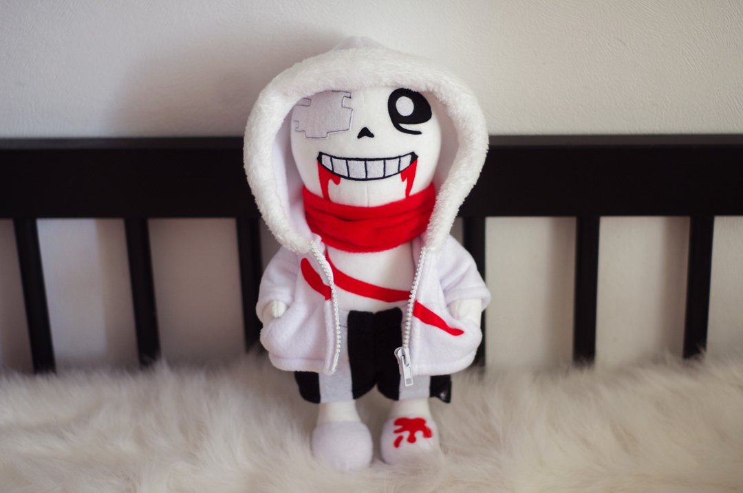 Geno Sans Undertale AU Aftertale Collectible Doll | Made to Order - 玩偶/公仔 - 聚酯纤维 白色